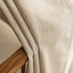 Nhà Sản Xuất Phổ Biến Phong Cách Vải Lanh Tự Nhiên Gợn Sóng Gấp Rèm Tuyệt Đối Cho Phòng Khách - Product Image 2