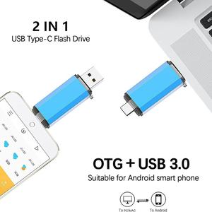 Speicher Speicher 2 In 1 USB-Festplatte 32 GB 64GB Daumen laufwerk Kappe Pen drive Design USB-Stick USB-Flash-Laufwerk mit LED-Anzeige - Product Image 6