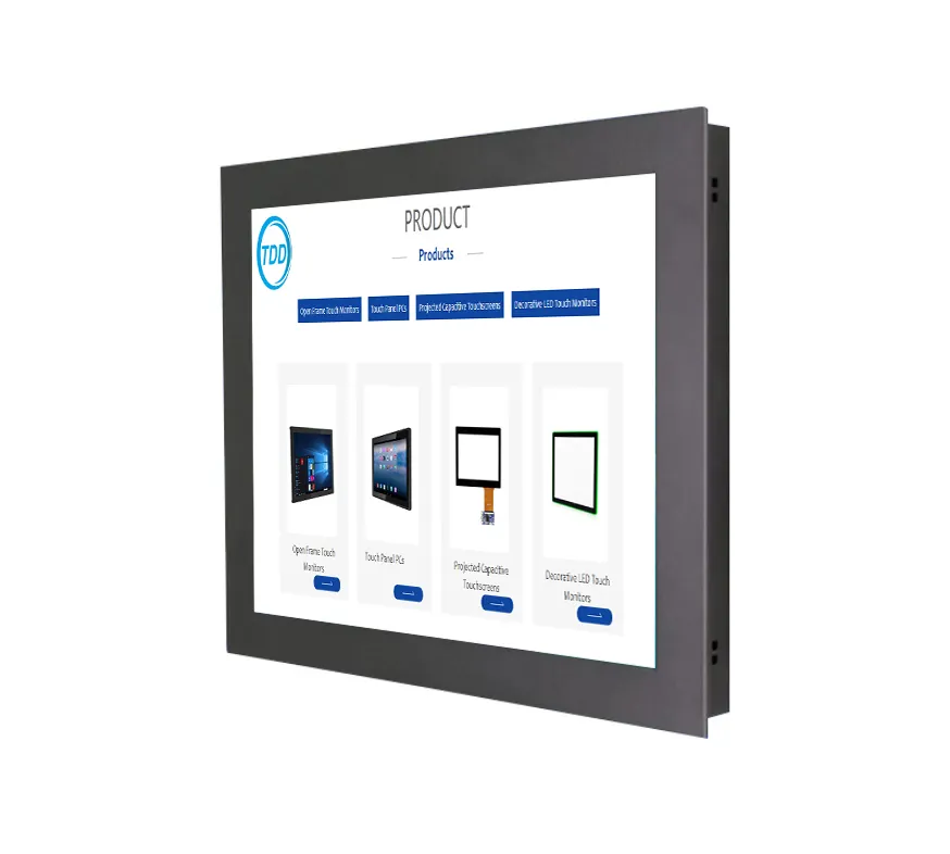 21,5 Zoll flacher Monitor resistentes Touch-Panel PC TFT-LCD-Panel IP65 wasserdichter Touchscreen Industriebildschirm