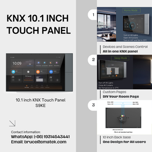 2025 KNX nuovissimo pannello Touch intelligente da 10 pollici per il sistema di gestione degli edifici Smart KNX/DALI Smart domotica di controllo - Product Image 3