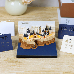 2025 Best Selling 3D <strong>Memo</strong> Pad Calendar Building <strong>Block</strong> Decoration Crafts Non-Adhesive <strong>Note</strong> <strong>Cube</strong> Notepad <strong>Memo</strong> Pad With Pen Holder - Product Image 4