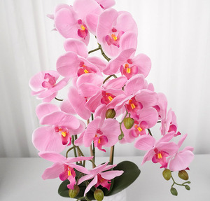 Oh Arts, прямые продажи, роскошные декоративные горшечные растения, искусственные цветы орхидеи в горшках для украшения гостиной - Product Image 4