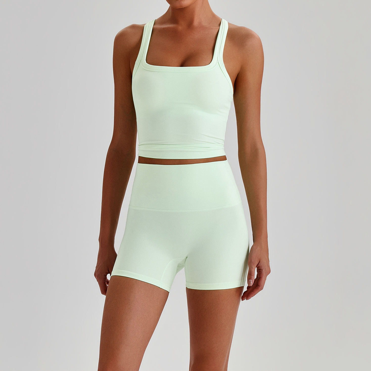 1668 conjunto verde menta