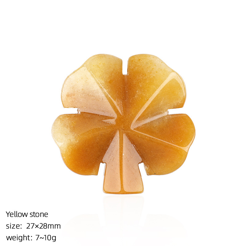 Four-leaf clover-yellow jade