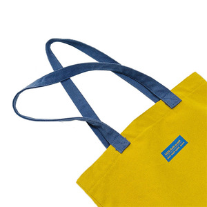 12oz <span class=keywords><strong>Canvas</strong></span> Tote Túi phim hoạt hình xử lý tái sử dụng Kích thước trung bình Túi mua sắm truyền nhiệt màn hình đồng bằng thư cho sinh viên Quà Tặng - Product Image 4