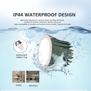 Ip44 מסחרי cob עמיד למים 15w תקרה עגול dmmable תקרה מעוגה עבור מסעדות.