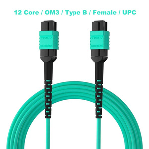 MPO MTP 8/12/24コアOM3 OM4 OM5マルチモードブレイクアウト光ファイバートランクケーブル - Product Image 3