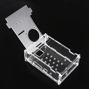 Raspberry Pi 4B acrílico caso frambuesa pi con fijo soporte de cámara compatible con el caso del ventilador - Product Image 6
