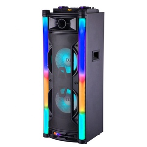 <span class=keywords><strong>2</strong></span>.0 falante de madeira moda disco party luz chama alimentado ativo pa speaker professionaldisco luz de palco de áudio speaker