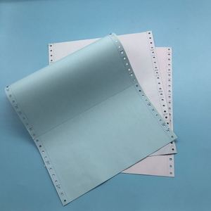Papel continuo sin carbón para impresora de matriz de puntos Papel de impresión de computadora Azul