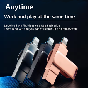 USB 3,1 Metal USB Flash Drive, almacenamiento, USB Pen Drive 2 en 1 Velocidad Exportar globalmente Disco de memoria 32GB Astilla para estudiante u oficina
