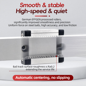 Mini riel de guía lineal UMOT con guía deslizante Blocknear con cojinete de bloque deslizante Rexroth para riel de enrutador CNC guías lineales Hiwin - Product Image 3