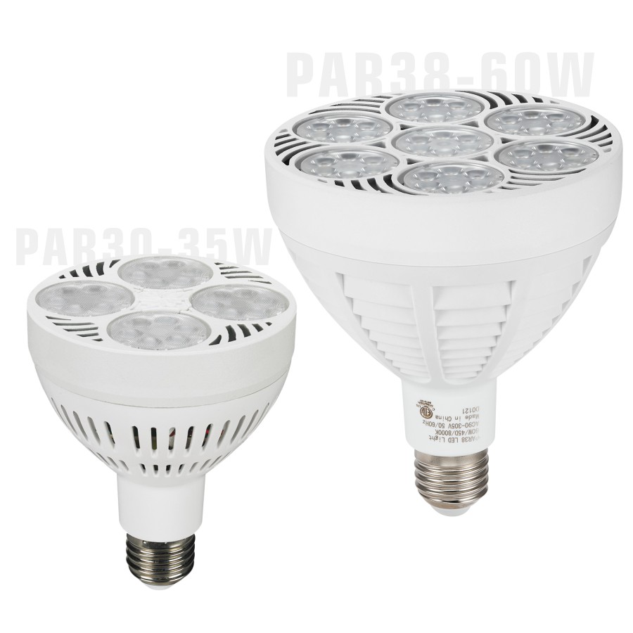 OEM ODM 35W LED PAR30 60W PAR38 bombilla de luz PAR 30 bombilla 110V 220V E26 E27 LED foco PAR 38 PAR38 LED focos de joyería