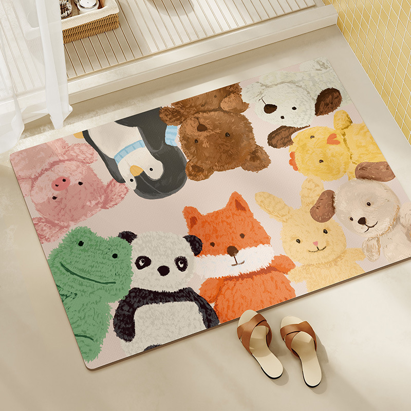Peluche mignonne A-Square horizontale - Tissu en terre de diatomées