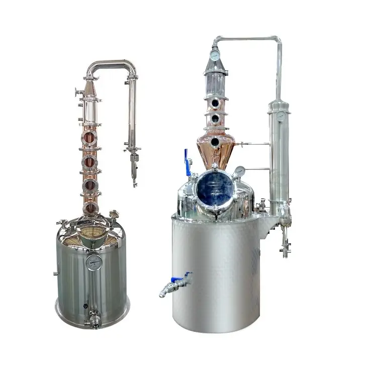 Gin Make Machine 50L 100L 150L 200L 300L Stills Brennerei Kupfer destillation anlage/Gin/Wodka/Whisky brenner/Brennerei