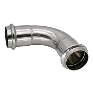 ステンレス钢Vクランププレス継手90度エルボーウォーターパイプとガスパイプ用 - Product Image 2