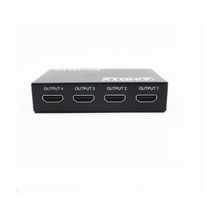 HD 2.0 1*4ミニHDアンプスイッチスプリッター、電源アダプター付き1080P3Dウルトラ2K HDCP4ウェイ信号1 in 4耐久性のある金属素材 - Product Image 3