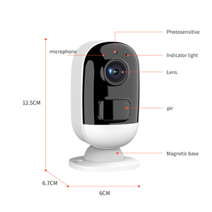 Drahtlose Wifi Mini-Speicher karte Netzwerk kamera mit Akku PIR Smart Home Nachtsicht Zwei-Wege-Audio WiFi-Überwachungs kamera - Product Image 3