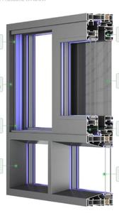 Panoramic Six Track Drift Broken Bridge Sliding <strong>Window</strong> with Graphic Design Project Solution Capability - Product Image 3