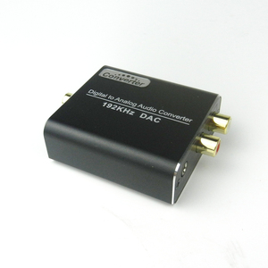 Amplificador convertidor de Audio Digital a analógico, decodificador de señal Coaxial de fibra óptica a adaptador de Audio estéreo analógico, Audio R/L, 3,5mm
