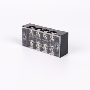 TB-2504 25A 4 pinli Terminal bloğu vidası bakır elektrik teli Terminal bloğu pirinç bara klemens - Product Image 1