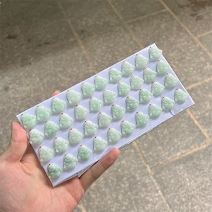 Wholesale a Grade Myanmar Light Green Jadeite Laughing Budda Pallet 20mm <strong>Jade</strong> Pendant for Jewelry Pendent DIY Accessories - Product Image 3