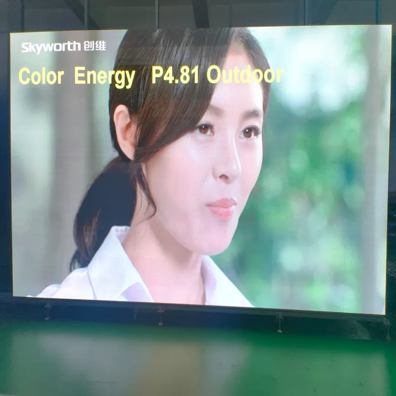 אנרגיה צבעונית חיצונית עמיד למים 500x500 מ "מ הוביל קיר וידאו חוצות p4.8 הוביל