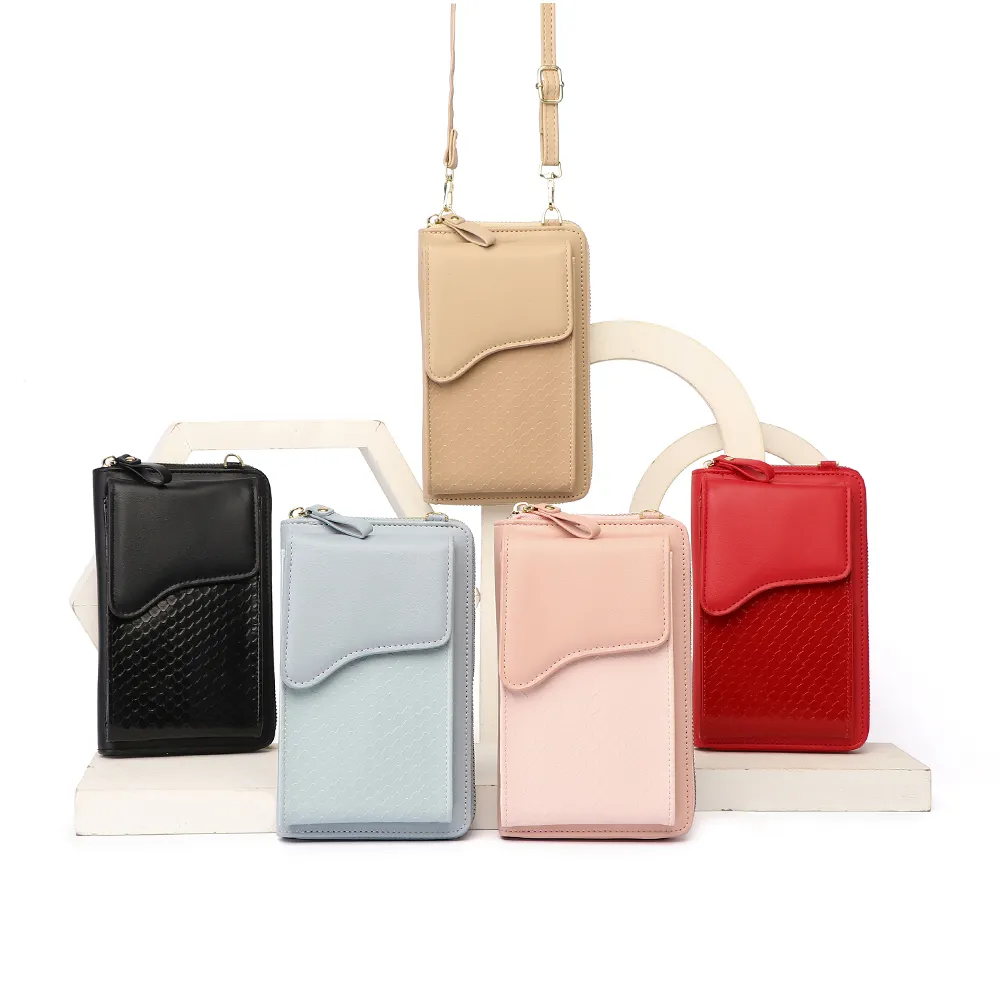 नए छोटे Crossbody फोन बैग महिलाओं के पत्थर पैटर्न पु चमड़े महिला कंधे पर्स महिलाओं के चंगुल ब्रांड डिजाइनर हैंडबैग
