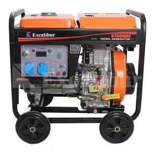 Excalibur Powerモバイル発電機ディーゼル56 7 8 9 KW3相サイレントオープンタイプディーゼル発電機 - Product Image 2
