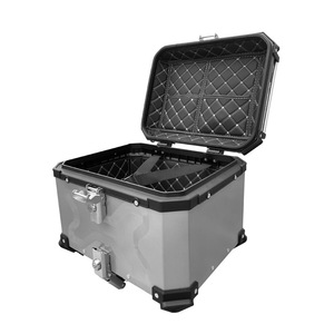クイックリリース45Lアルミトップボックスオートバイ用スクーター収納トップトランクテールボックス - Product Image 2