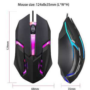 Accessori per Computer con Mouse ottico cablato Design ergonomico per giochi compatibili con Computer portatili Desktop - Product Image 3