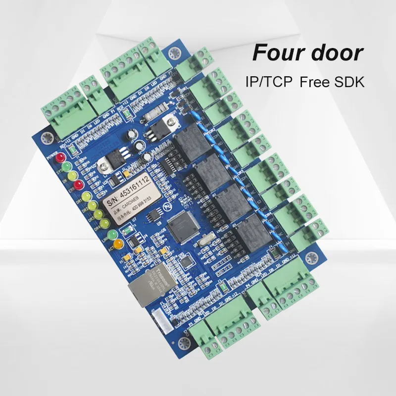 Di alta qualità Multi 4 porte TCP/IP RS485 Wiegand Rfid pannello di controllo di accesso con sistema Sdk libero