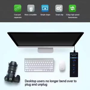 מהירות גבוהה חדשה 1.2m usb 3.0 superspeplitter 4 יציאות מרובות רכזת splitter עבור מחשב שולחני מחשב נייד מתאם usb