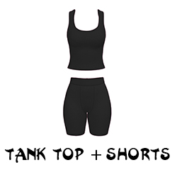 Black-tank top set