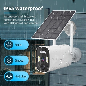 4MP 4 pz telecamere solari H.265 citofono Audio 10 canali Nvr Kit WiFi sistema di sicurezza senza fili per esterni telecamera solare - Product Image 4