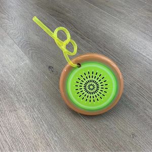 Glitter pembe renk büyük plastik meyve şekli tumbler pipetli bardak - Product Image 4