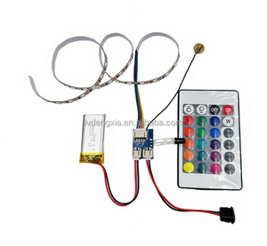 DC5V многоцветный светодиод RGB PCBA световой контур PCB плата с ИК 24 клавишами пульт дистанционного управления для светодиодных ночников - Product Image 2