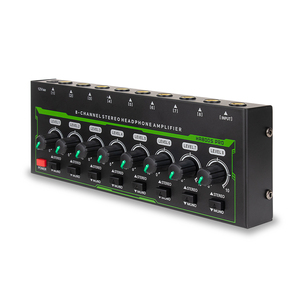 8 Channel <strong>Headphone</strong> Amplifier 6.35mm <strong>Input</strong> <strong>Output</strong> Stereo <strong>Headphone</strong> Amp Sound Amplifier Portable Earphone Amp Splitter for Studio - Product Image 6