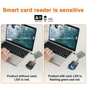 ZOWEETEK共通アクセスカードリーダーUSBチップカードリーダーEMV CAC ID IC SIM SIS ATMデビットバンククレジットカードリーダー - Product Image 4