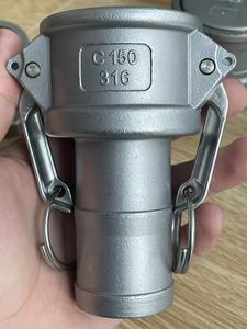Quick Stainless Steel 304 Camlock <strong>Couplings</strong> 1/2\&quot; Type C Male Female Thread <strong>50mm</strong> Pipe Size Casting Technics Head Model Box - Product Image 3