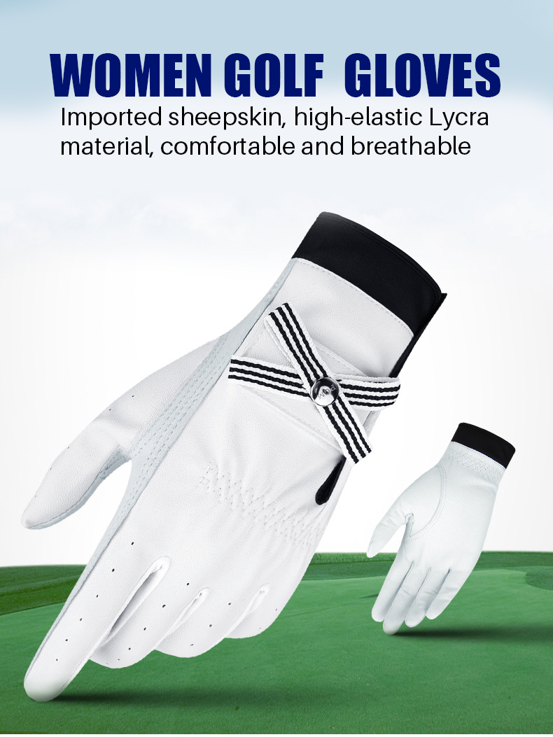 PGM ST027 womens golf gloves cabretta leather durable ladies golf gloves