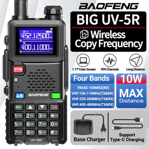 Baofeng UV 5RH Scan Frequency10W Walkie Talkie 999CH USB Tipo-C Cargador Actualizado UV 5R Transceptor Ham Radio de Dos Vías - Product Image 2