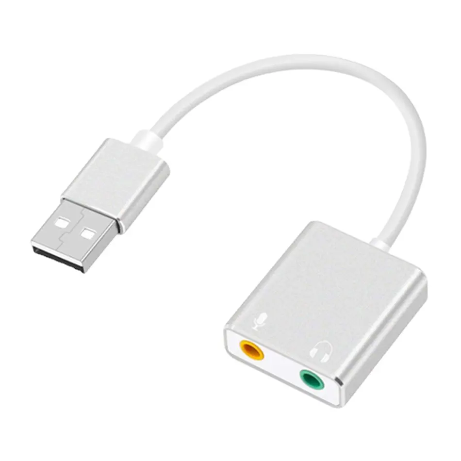 USB harici 7.1 ses kartı adaptörü ses kartı harici ses kartı USB kulaklık sanal 7.1 3D USB ses adaptörü