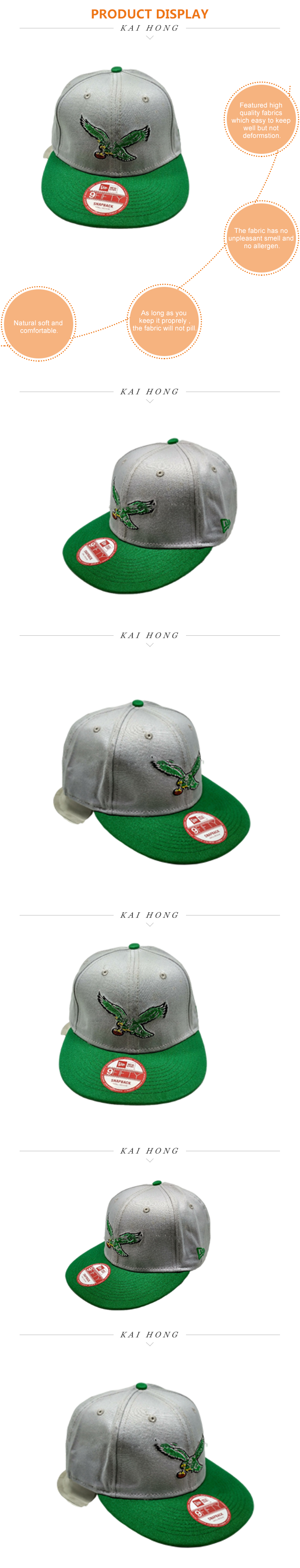 Modern Customized snapback hat 100% polyester baseball hats with custom logo fashion style