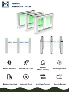 Cancello automatico del tornello dell'oscillazione di controllo di accesso di alta sicurezza per le palestre con il lettore di QR - Product Image 6
