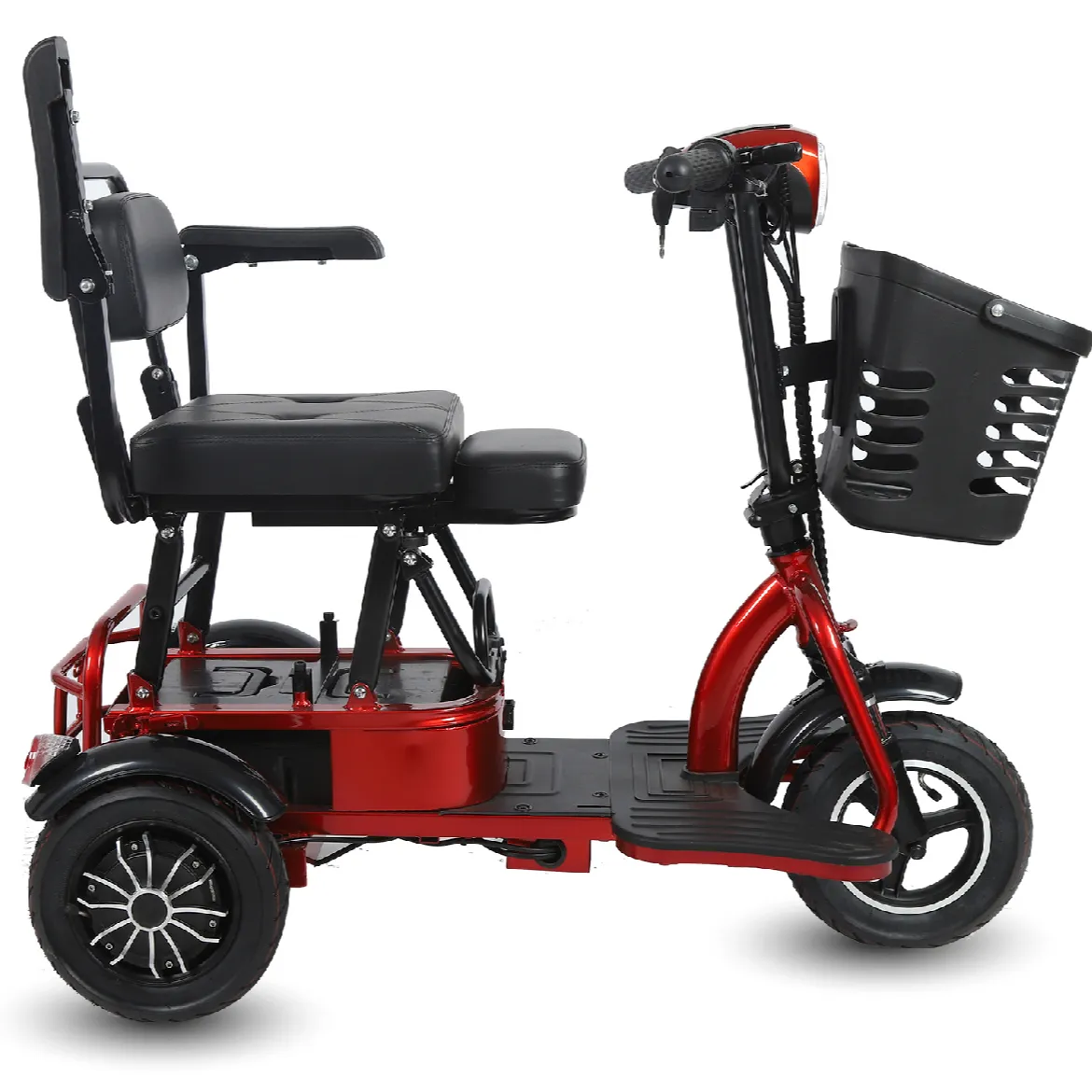 Motorino elettrico adulto senza spazzola di mobilità dei motorini 800 W del triciclo di 48 V tre della batteria per disabili conveniente della batteria