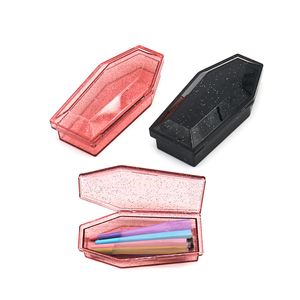 Nhà Máy Chất Lượng Cao Xách Tay 140 Mm Crucifix Quan Tài Nhựa Rõ Ràng Thuốc Lá Trường Hợp Chủ Container Cho Người Hút Thuốc - Product Image 1