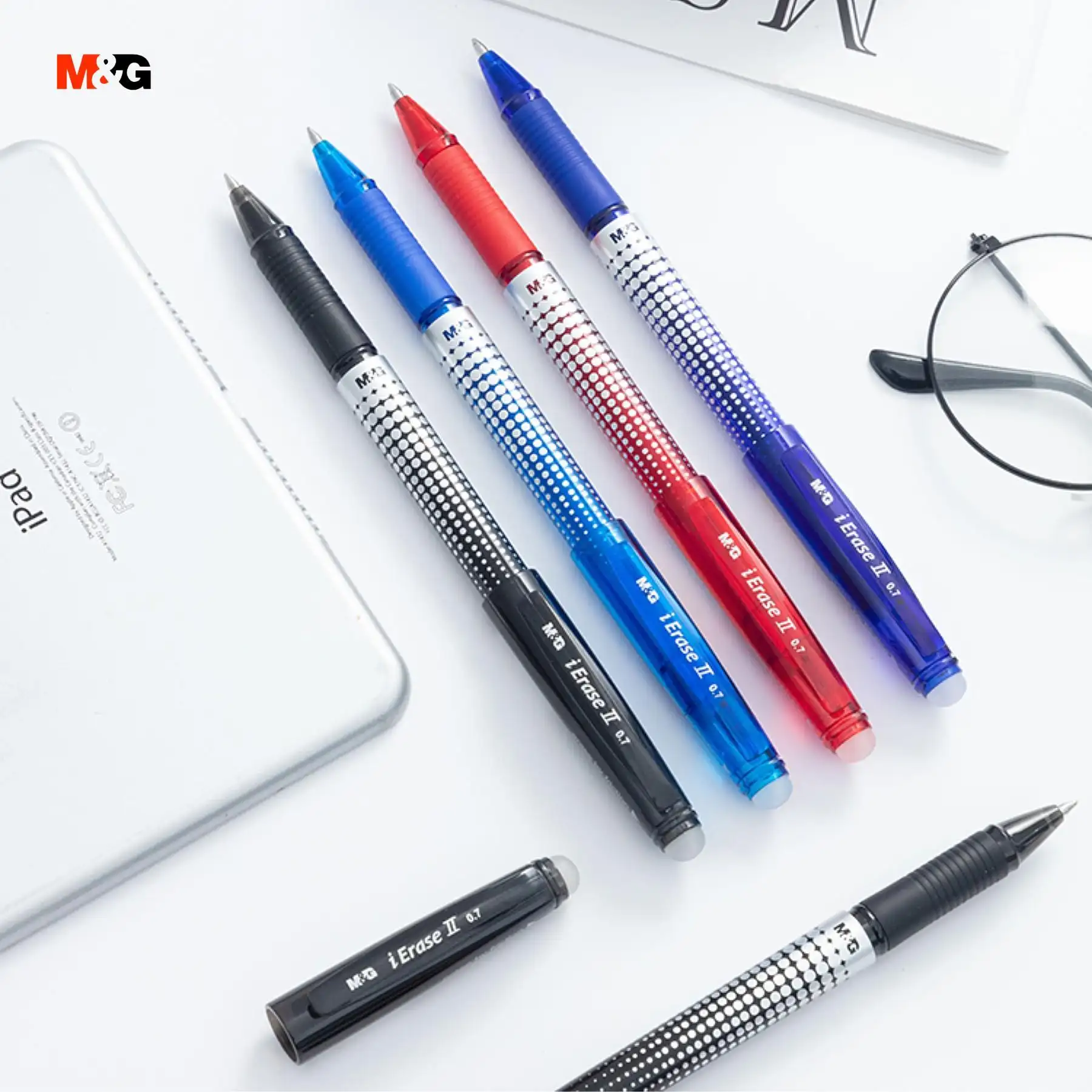 M&G Stationary Best Wholesale Price Custom Logo Heat Erasable Gel Ink Ball Pen Refill with Eraser