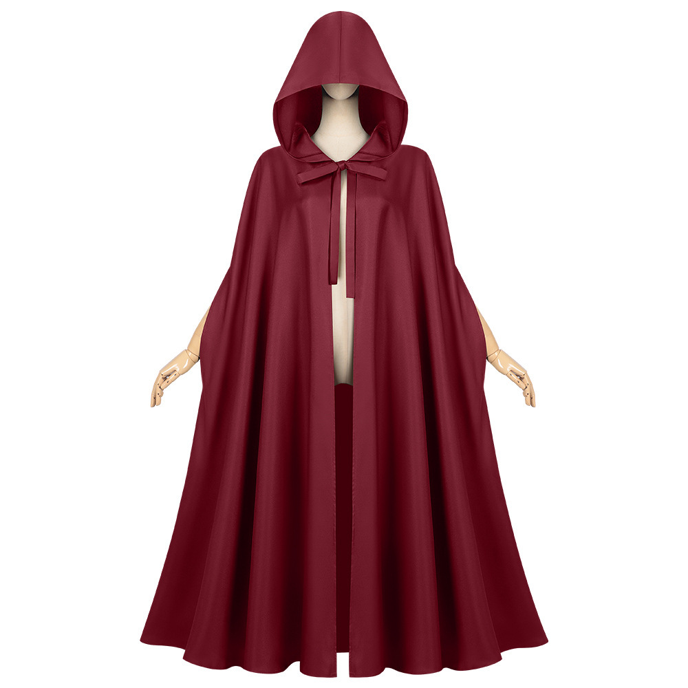 25228 manteau médiéval rouge foncé