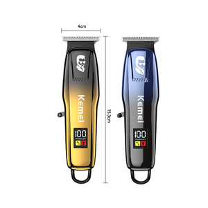 Kemei J03グローバルブランド流行のプロのヘアドレッサーLCDディスプレイヘアトリマーギフトボックス付き卸売2色選択